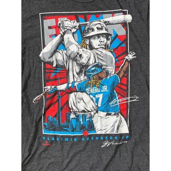 Vladimir Guerrero Jr. #27 Toronto Blue Jays MLB Mens T-Shirt - S - Picture 2 of 6